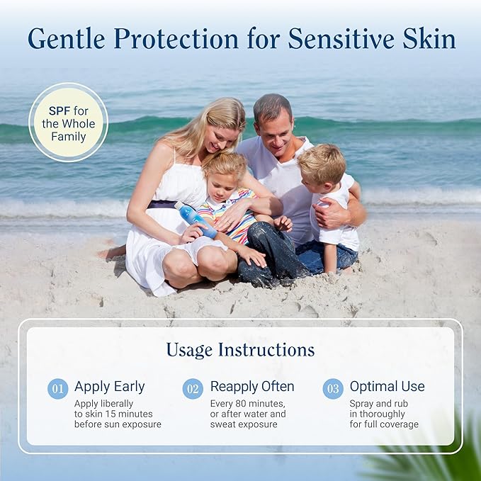 Florida Glow SPF 15 Sunscreen Spray - Hawaii 104 Reef Act & Florida Keys Compliant, Broad Spectrum, Water Resistant - Sun screen protector for face and body, PABA-Free & Oxybenzone Free (5.5 Fl Oz)