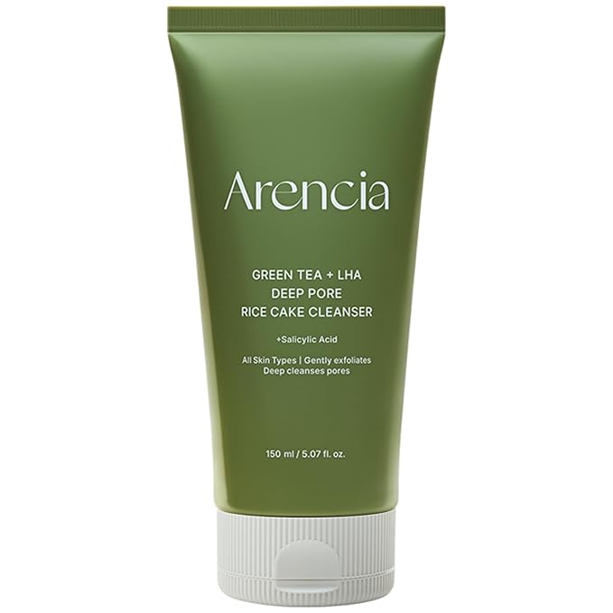 Salicylic Acid, Green Tea + LHA Deep Pore Rice Cake Cleanser – Deep Pore Cleansing, Acne Face Wash, Blackhead Remover, 5.07 fl oz