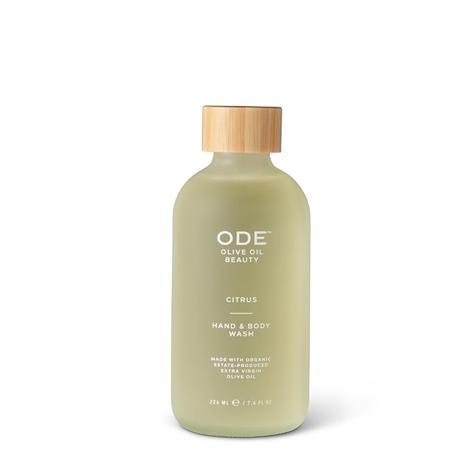 McEvoy Ranch Citrus Hand & Body Wash (2-pack) by ODE Olive Oil Beauty, Organic EVOO, California Made, Nourishing Foaming Wash