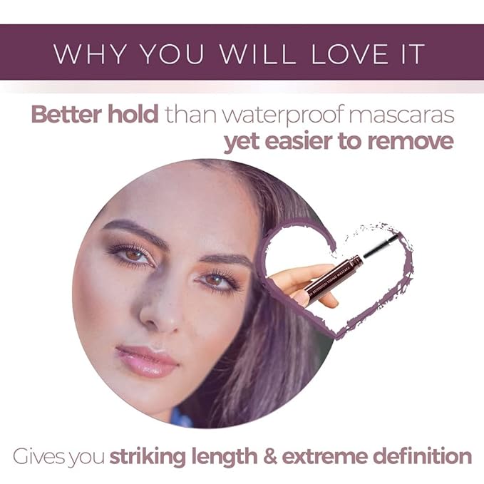 Blinc Lash Extension Tubing Mascara, Extreme Lengthening and Defining Mascara with Biotin, Ultra-Longwearing Washable Mascara, Clean, Vegan and Cruelty-Free, 9mL / 0.30 Fl. OZ (Black)