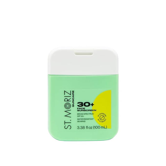 St Moriz Suncare SPF - Sunscreen - Broad Spectrum Protection Water Resistant Sunscreen Moisturizing Lotion + Vitamin E - Oxybenzone & Octinoxate Free - Vegan - Face, 30, Sun Protection Factor (SPF)