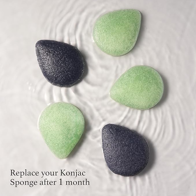 Julep Beauty Konjac Charcoal Sponge + Vitamin E Hydrating Cleansing Oil - For Gentle Exfoliating and Calm Skin - Makeup Remover